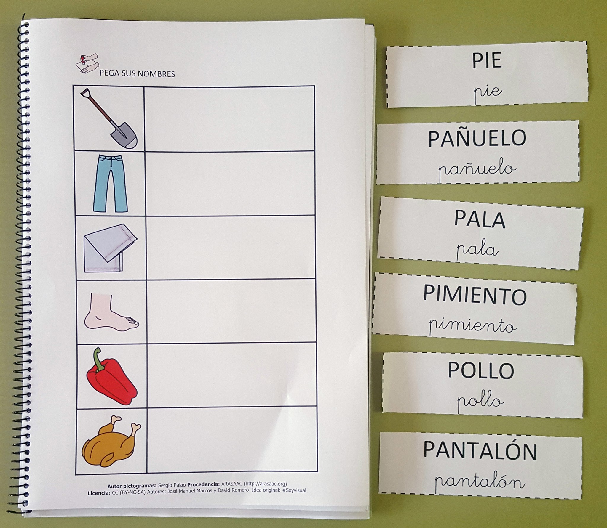 Juego con las letras: de la A a la Z